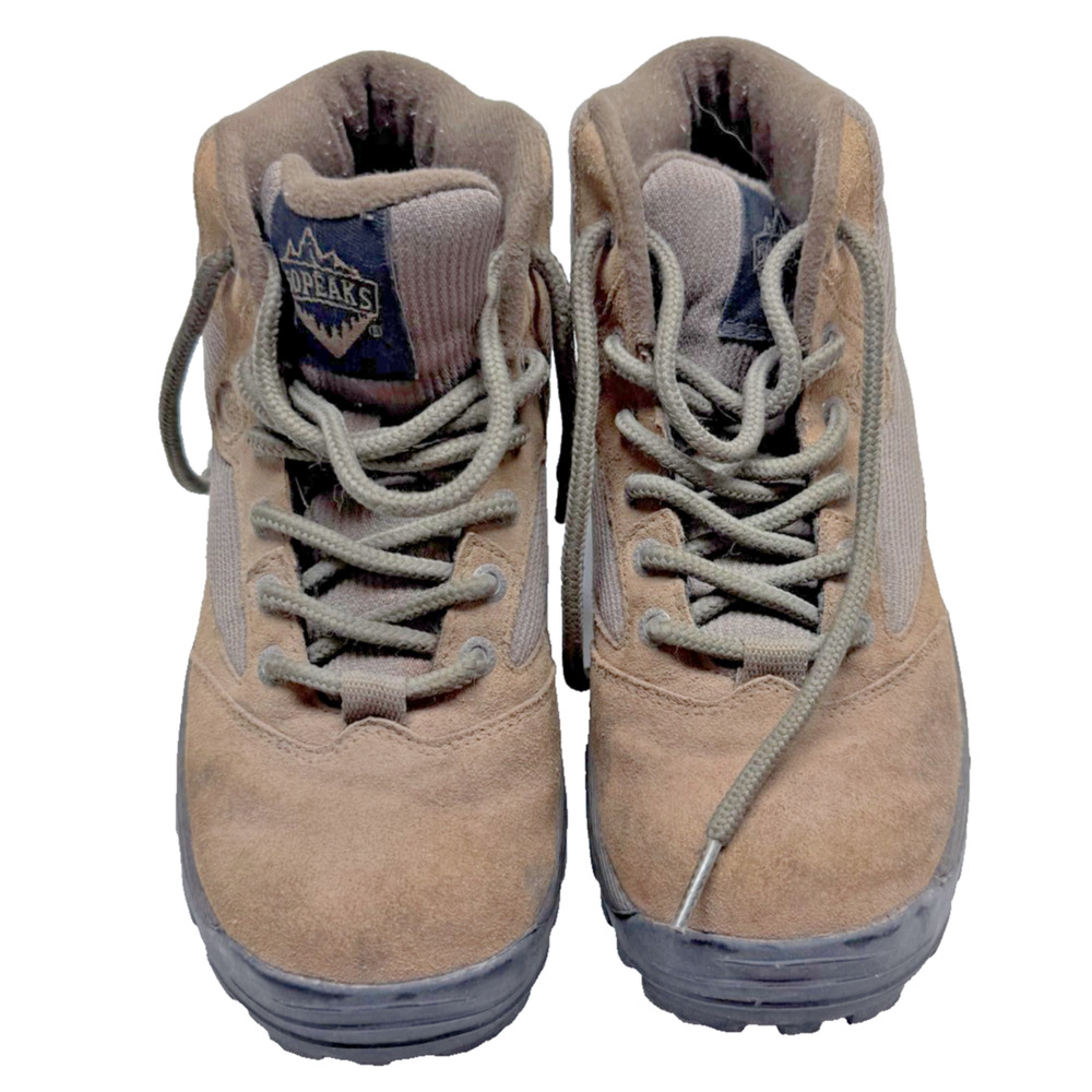 50 Peaks Gannett Hiking Boots Women's Size 7 Brown Suede Leather